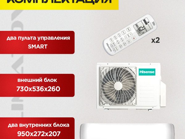 Мультисплит система на 3 внутренних блока